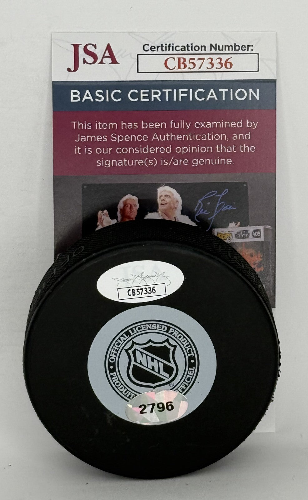 Pat Verbeek signed New Jersey Devils Logo Puck autographed JSA