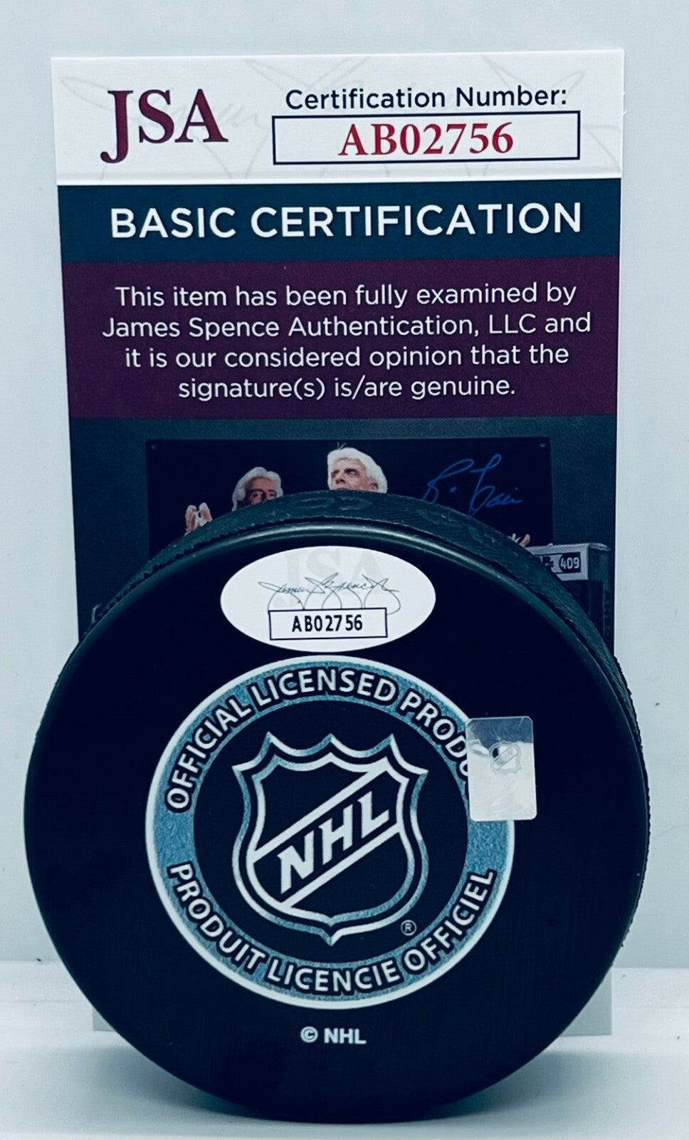 Kirby Dach Chicago Blackhawks signed 2019 NHL Draft Puck autographed JSA