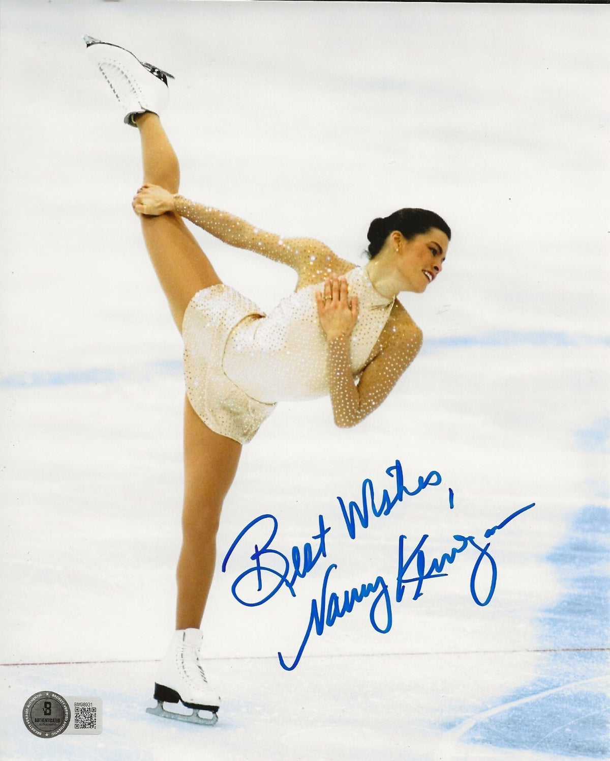 Nancy Kerrigan USA Figure Skater signed 8x10 photo autographed Beckett COA