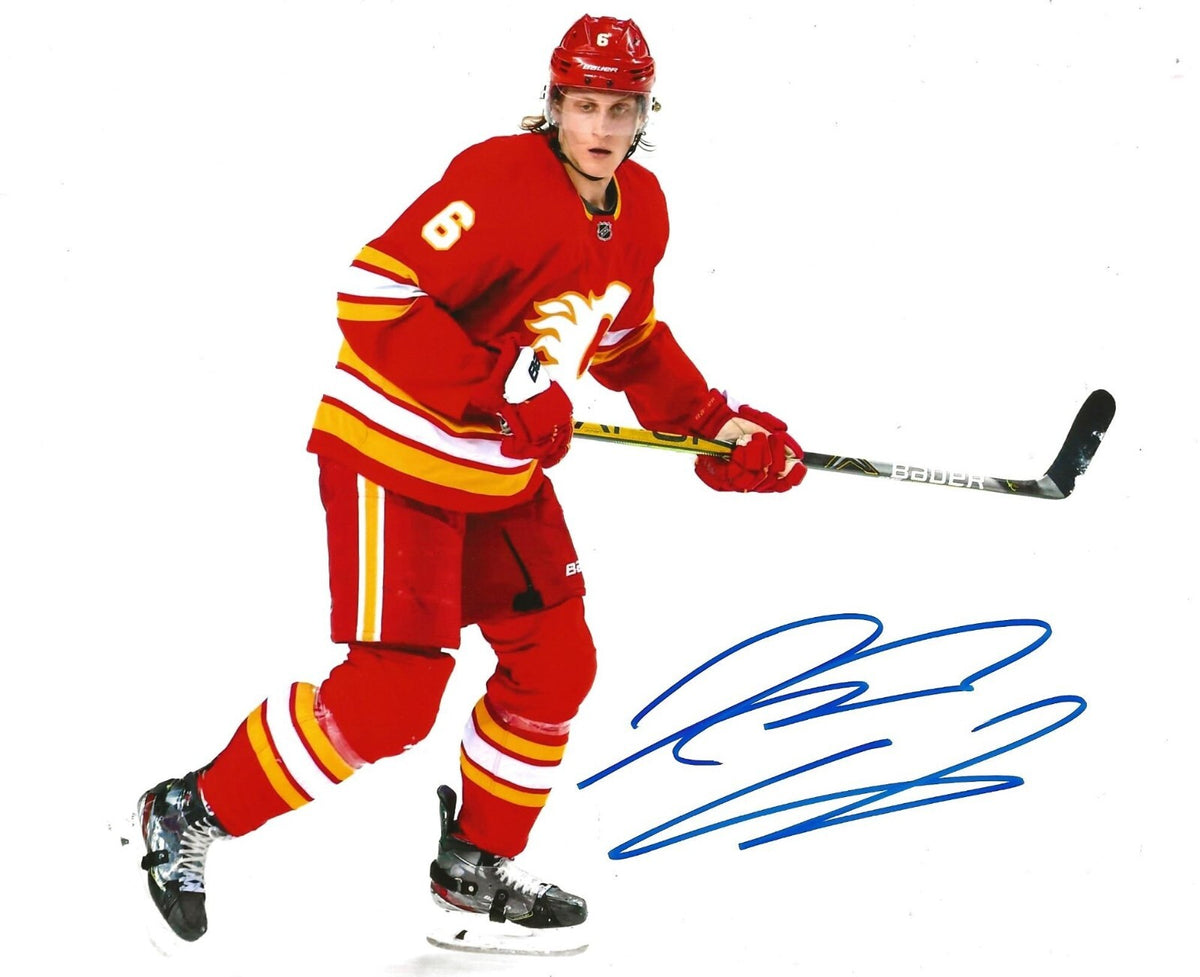 Juuso Valimaki signed Calgary Flames 8x10 photo autographed 2