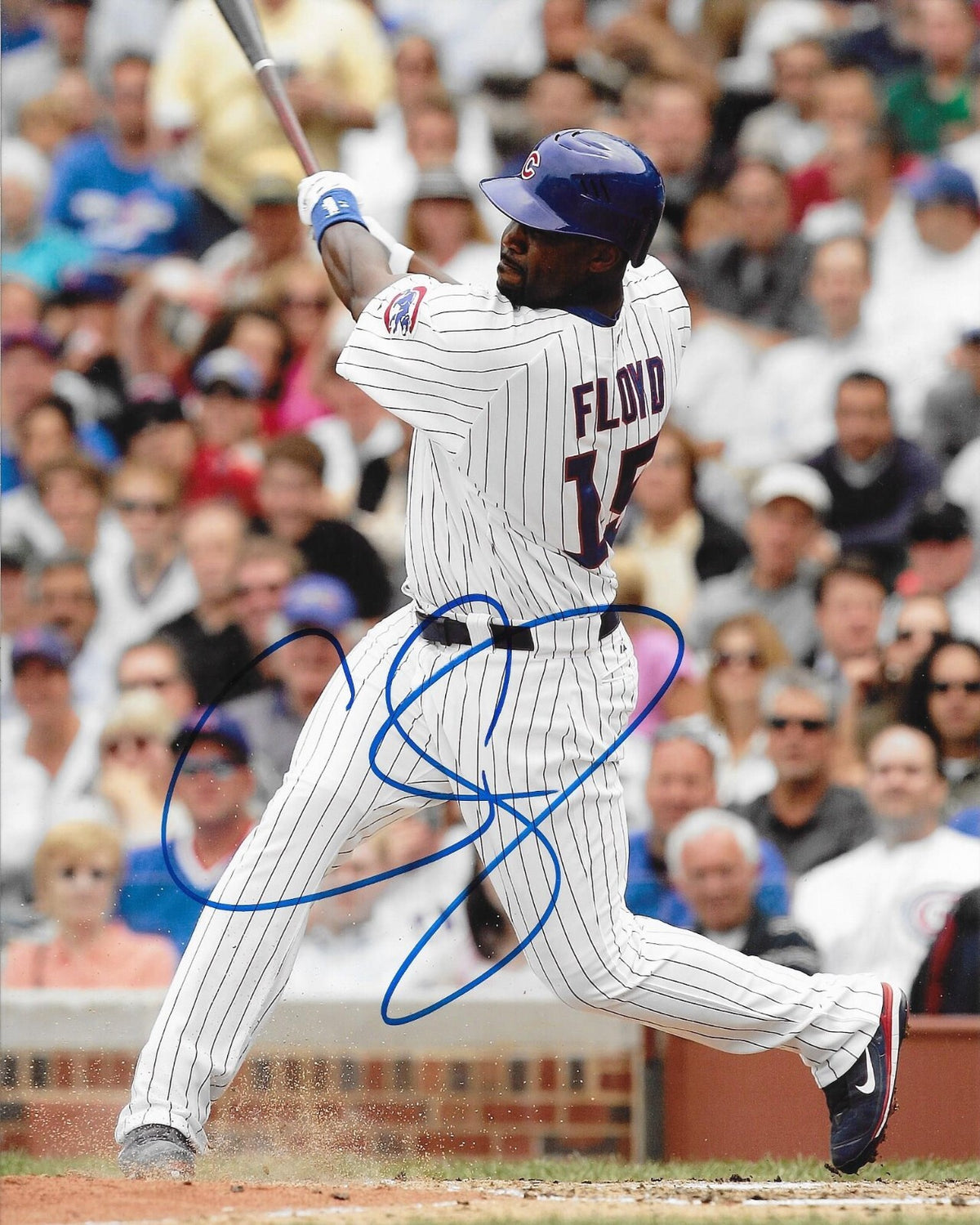 Cliff Floyd signed Chicago Cubs 8x10 photo autographed 2