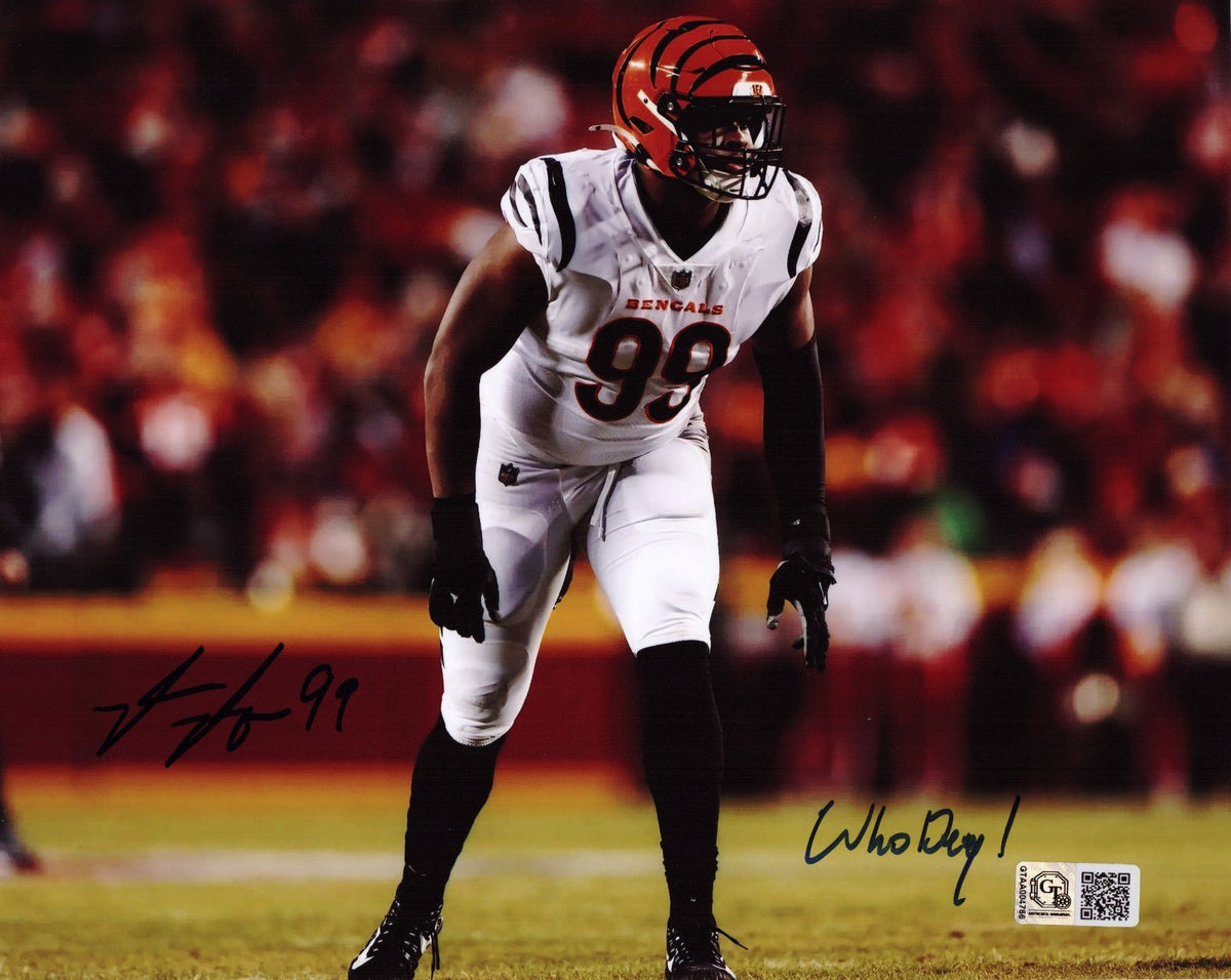 Myles Murphy signed Cincinnati Bengals 8x10 photo W/ Who Dey Inscrip #2 GT COA