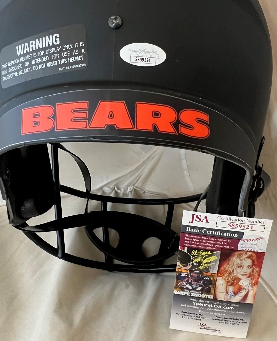 Mark Carrier signed Chicago Bears Eclipse F/S helmet autographed W/ Inscrip. JSA