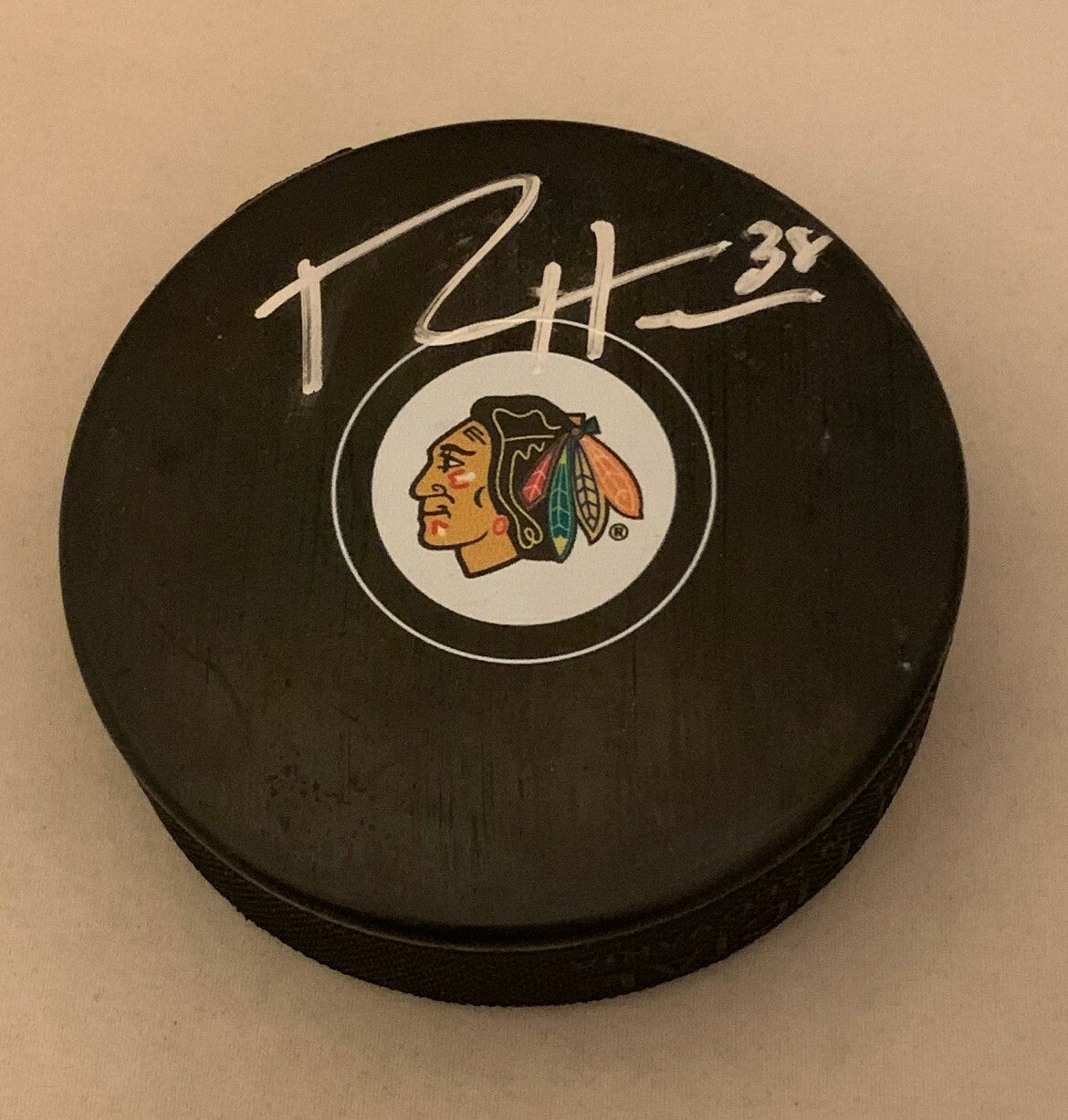 Ryan Hartman signed Chicago Blackhawks Puck autographed Hawks