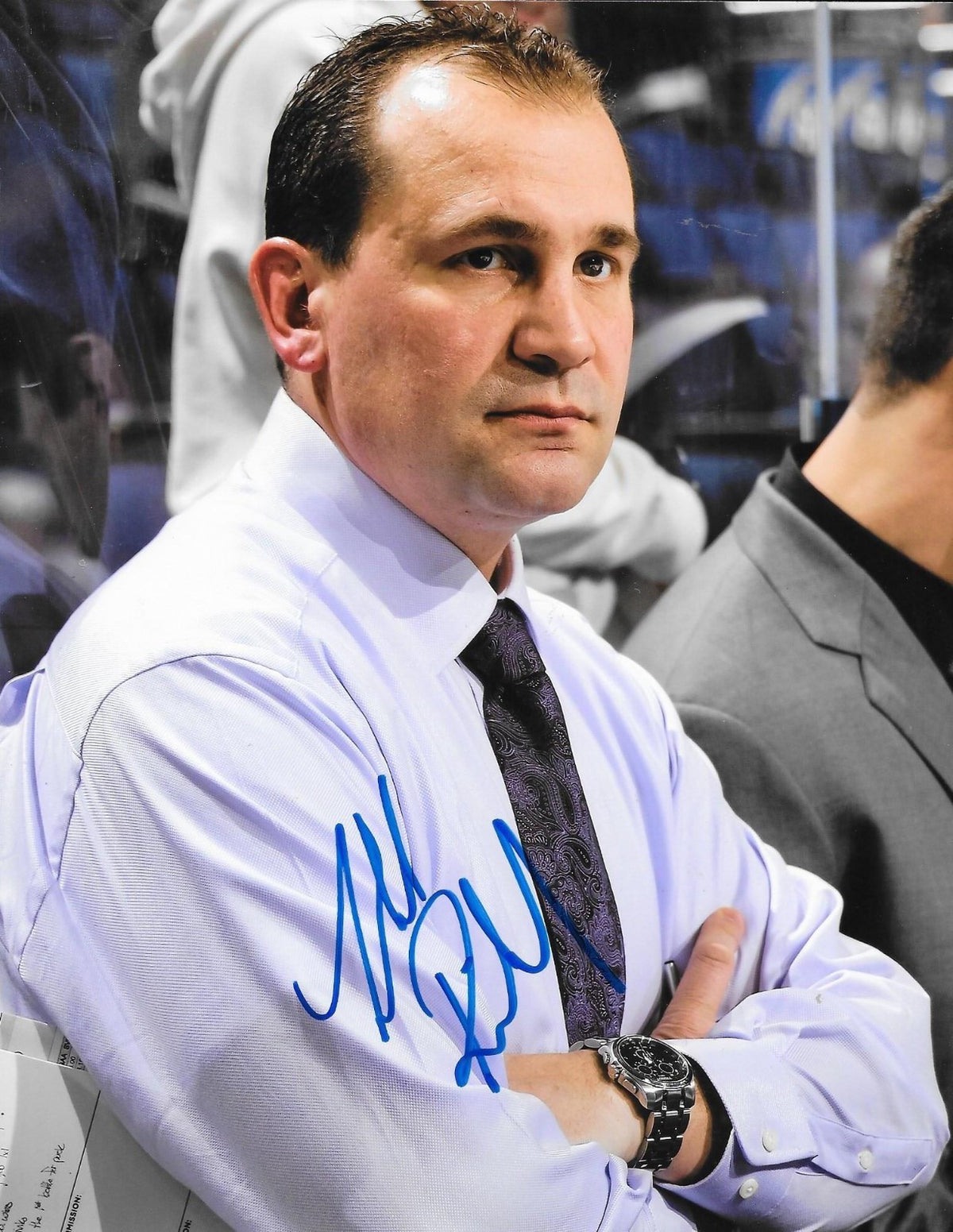 Todd Richards signed Columbus Blue Jackets 8x10 photo autographed 2