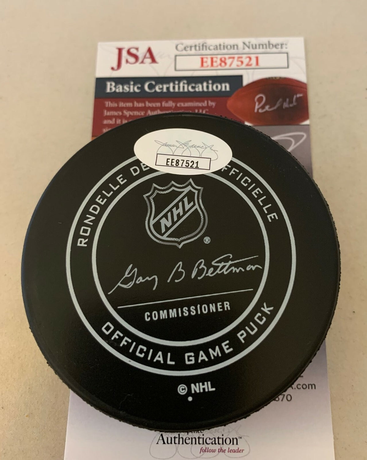 Ryan Donato signed Minnesota Wild Official Game Puck autographed JSA