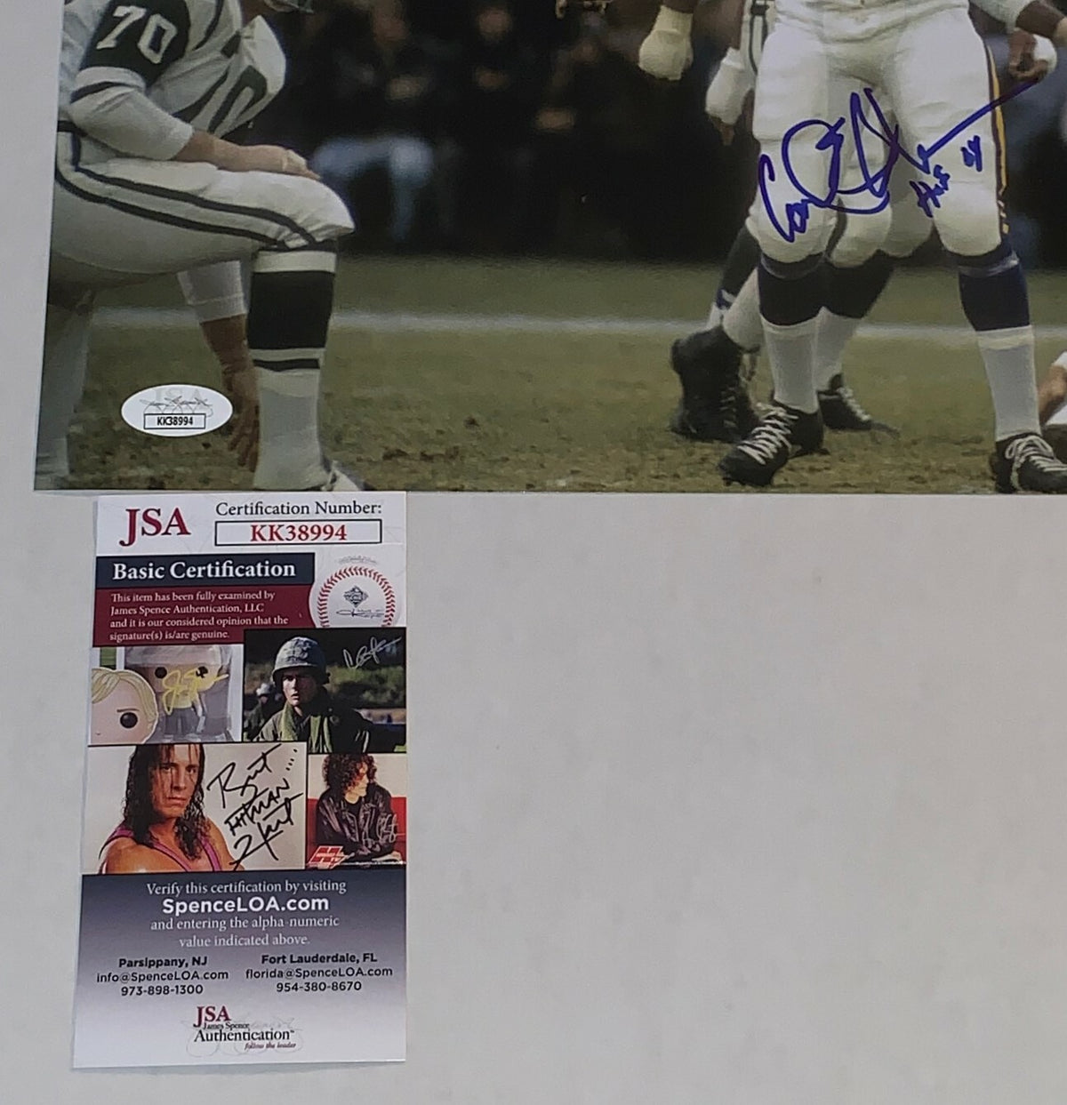 Carl Eller signed Minnesota Vikings 11x14 photo autographed W/ HOF Inscr. 2 JSA