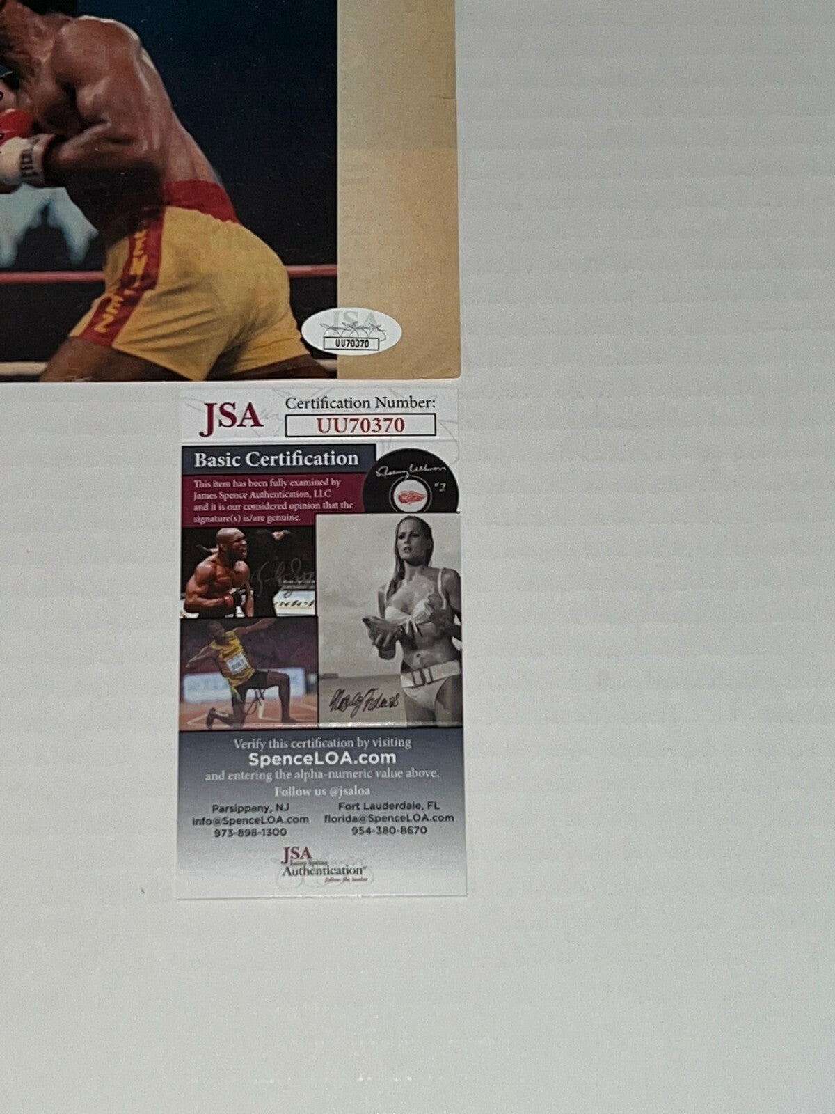 Roberto Duran signed Magazine Page Boxing Champ autographed 5 JSA