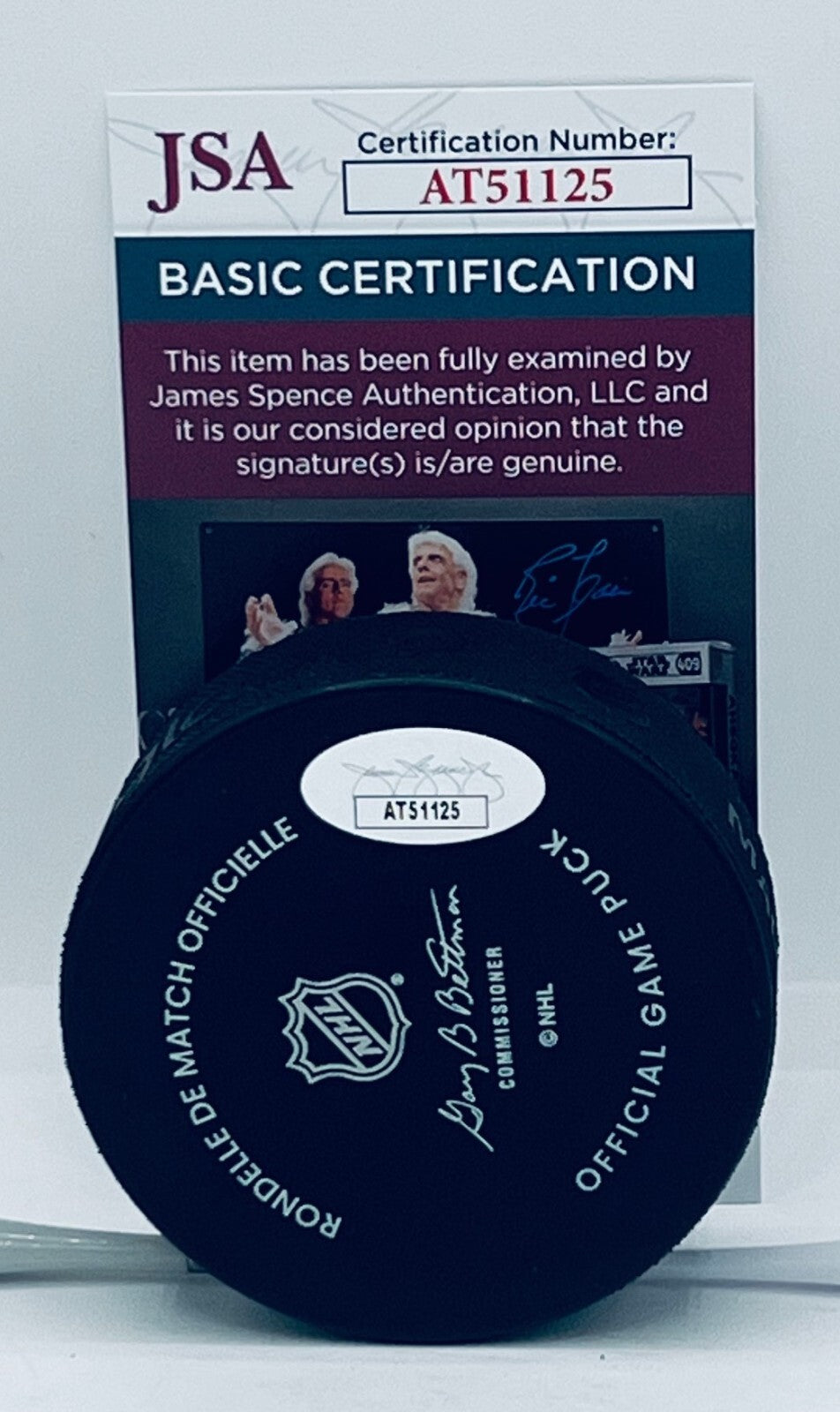 Dave Hakstol signed Seattle Kraken Official Game Puck autographed JSA COA