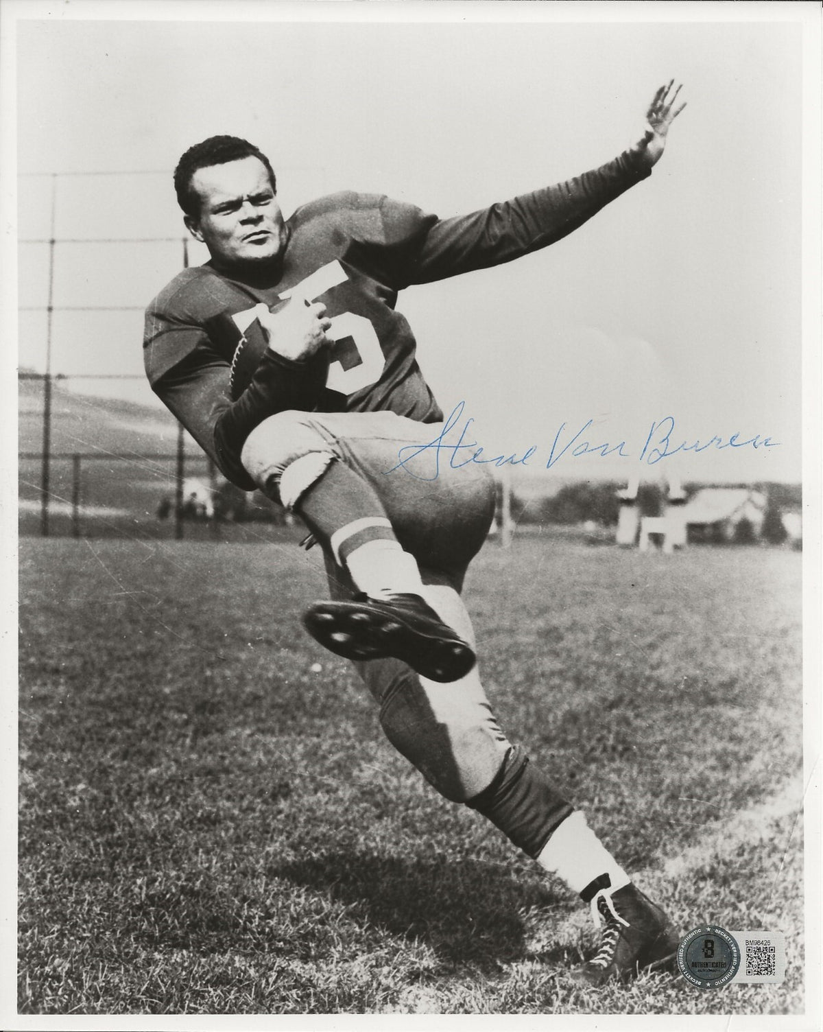 Steve Van Buren signed Philadelphia Eagles 8x10 photo autographed Beckett COA
