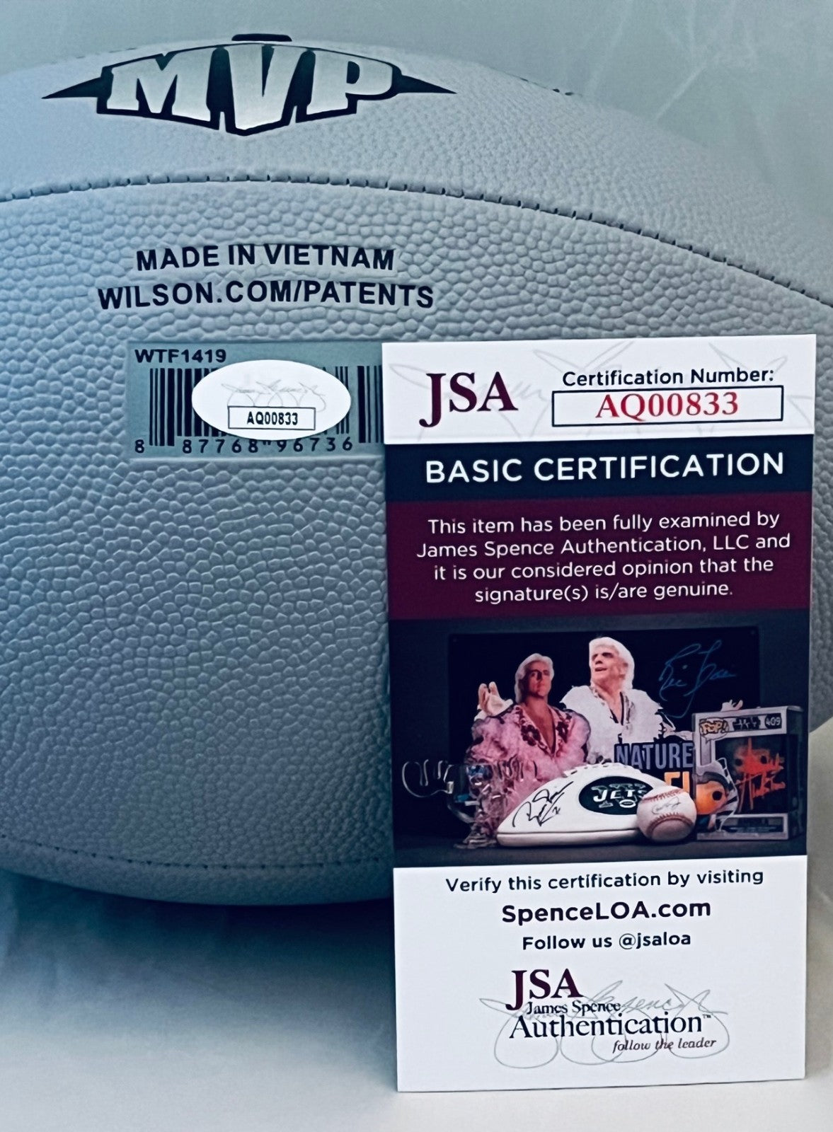 Richard Sherman Seattle Seahawks signed NFL Football autographed JSA