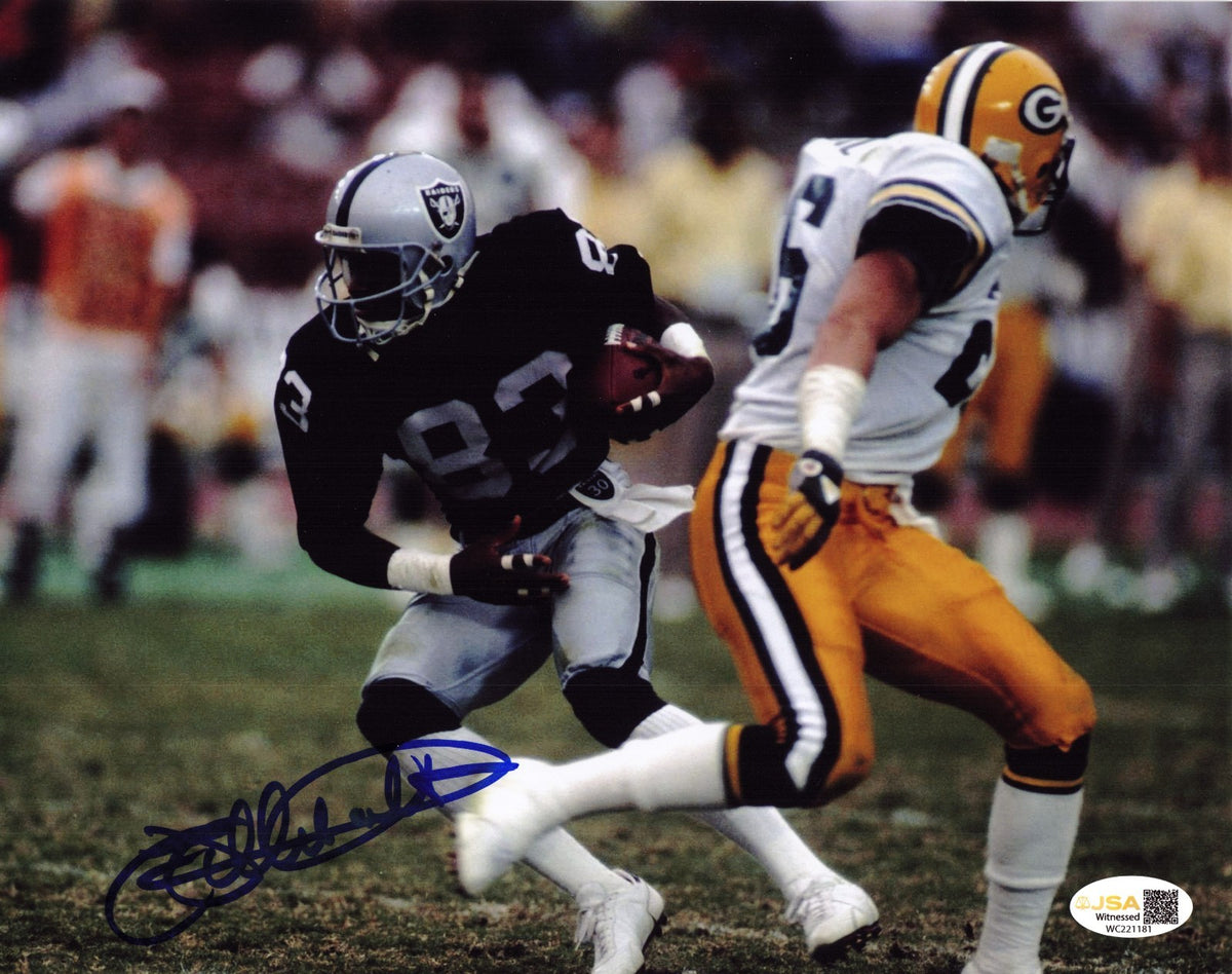 Willie Gault signed Los Angeles Raiders 8x10 photo autographed JSA Witnessed