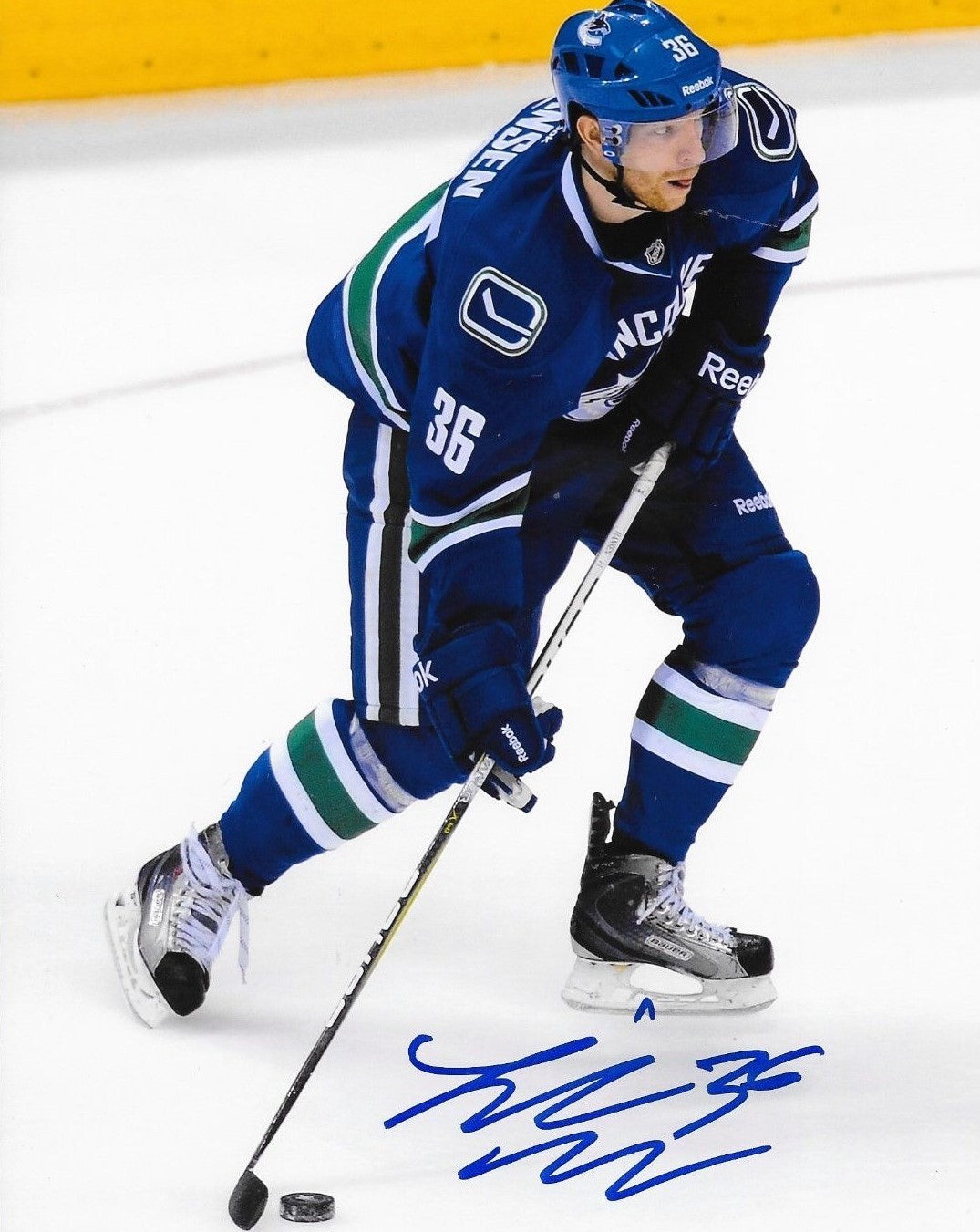 Jannik Hansen signed Vancouver Canucks 8x10 photo autographed
