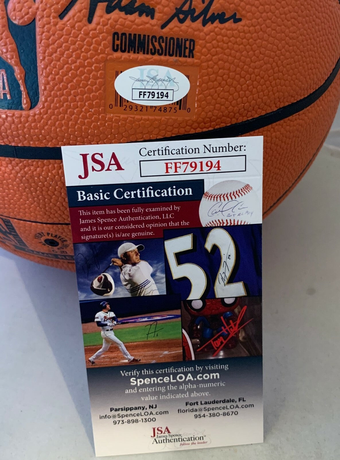 Wendell Carter Jr NBA Replica Game Ball signed Chicago Bulls Logo Basketball JSA