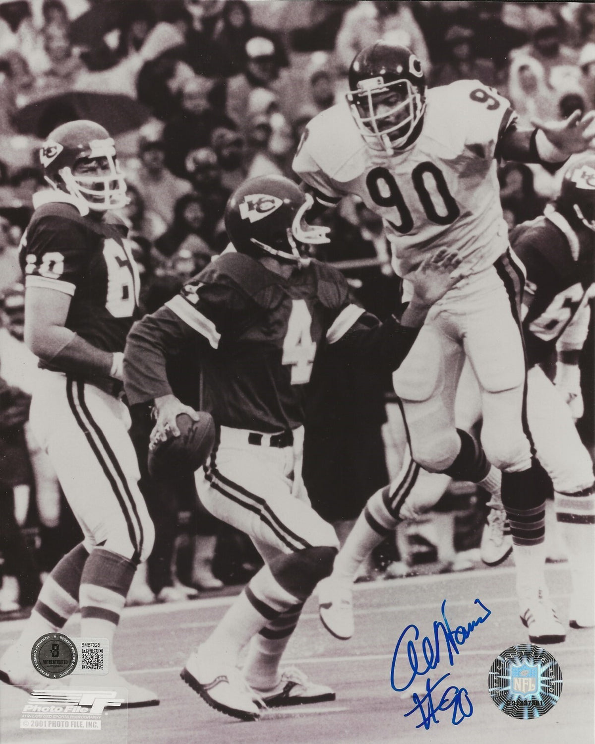 Al Harris signed Chicago Bears 8x10 photo autographed #2 Beckett COA