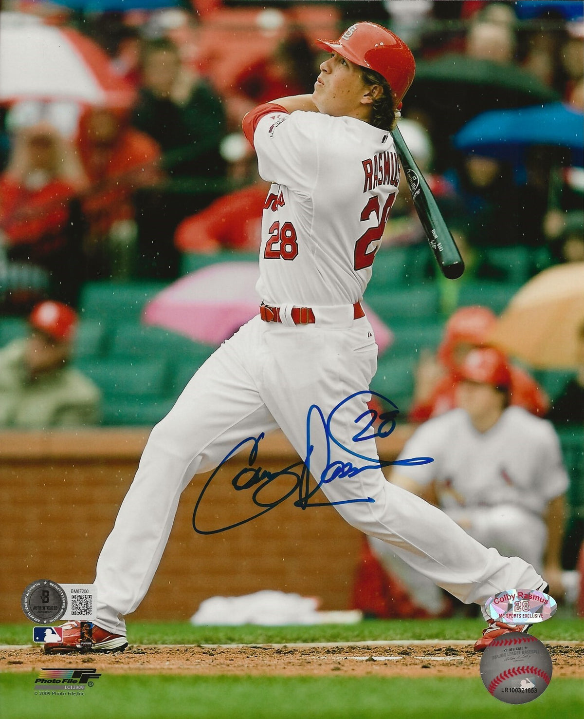 Colby Rasmus signed St. Louis Cardinals 8x10 photo autographed Beckett COA