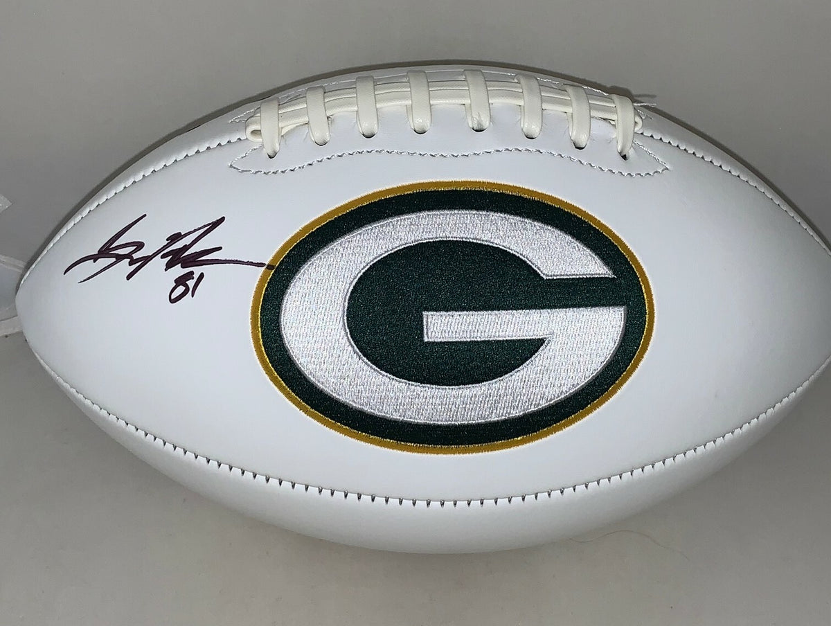Geronimo Allison signed Full Size Green Bay Packers Logo Football Ball
