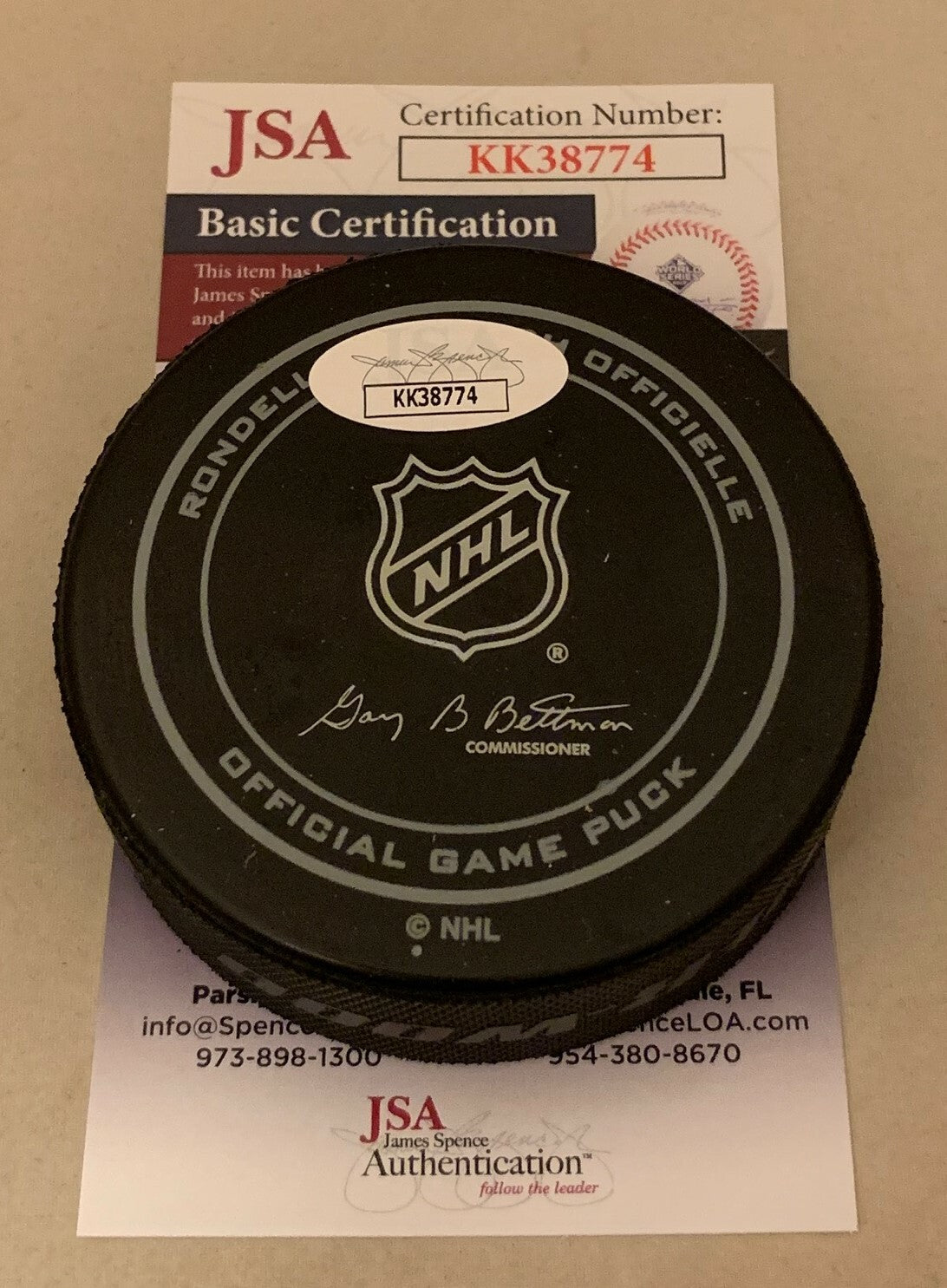 Steve Thomas signed Toronto Maple Leafs 100th Anniversary Official Game Puck JSA