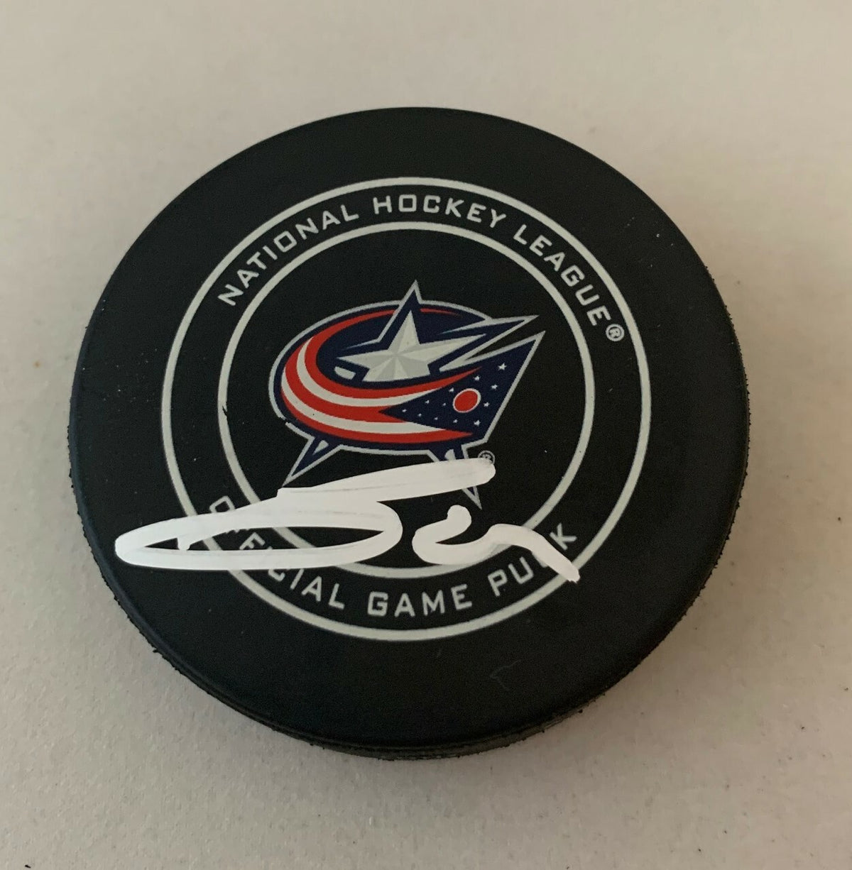 Ryan Murray signed Columbus Blue Jackets Official Game Puck autographed