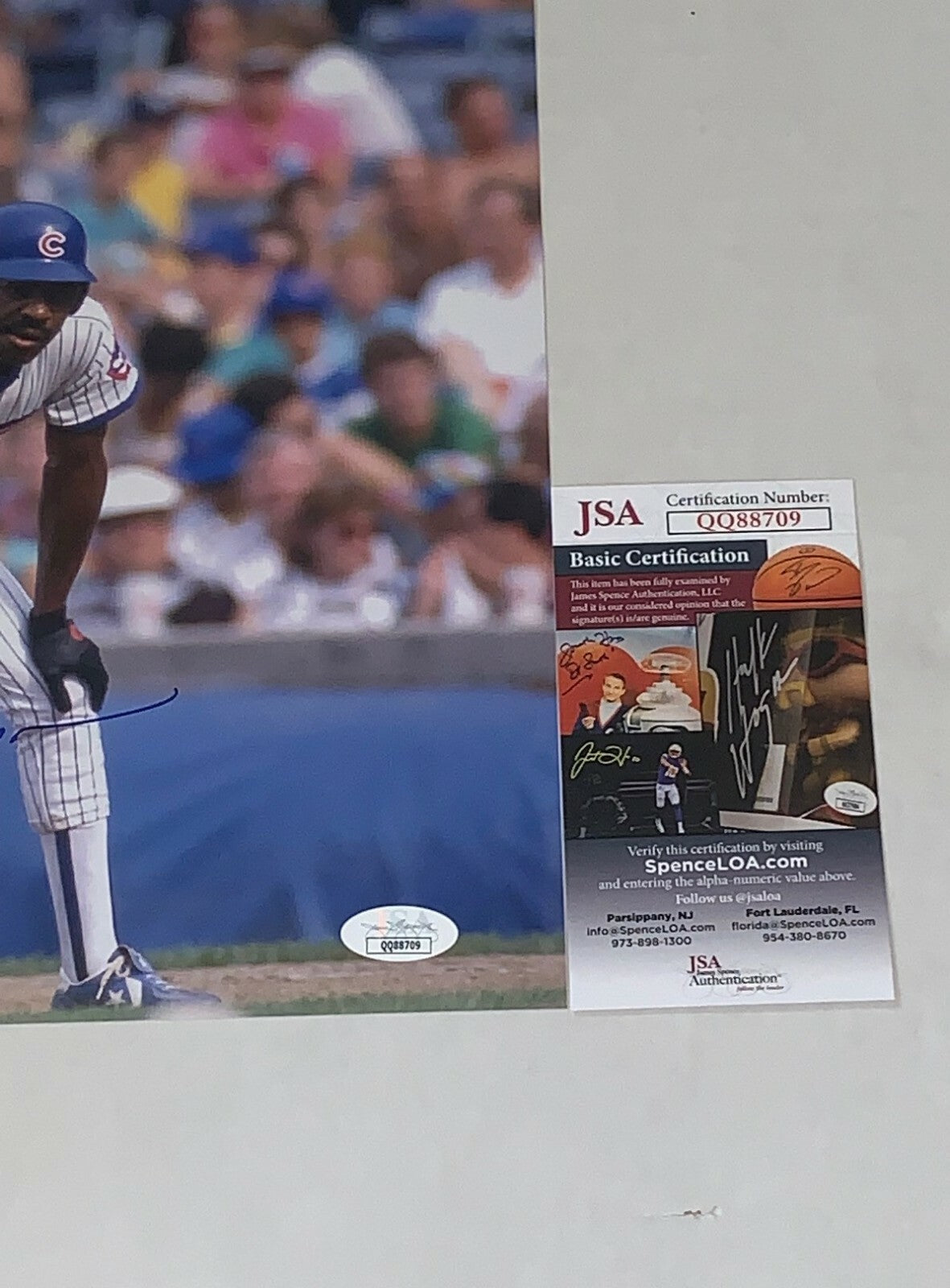 Andre Dawson signed Chicago Cubs 11x14 photo autographed HOF JSA