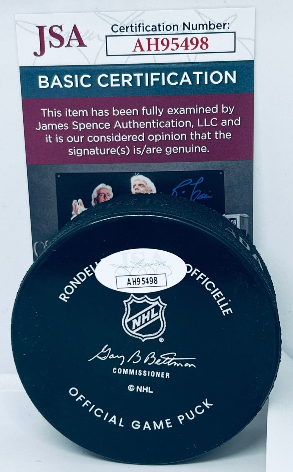 Steven Stamkos signed Tampa Bay Lightning 30th Anniversary Game Puck JSA