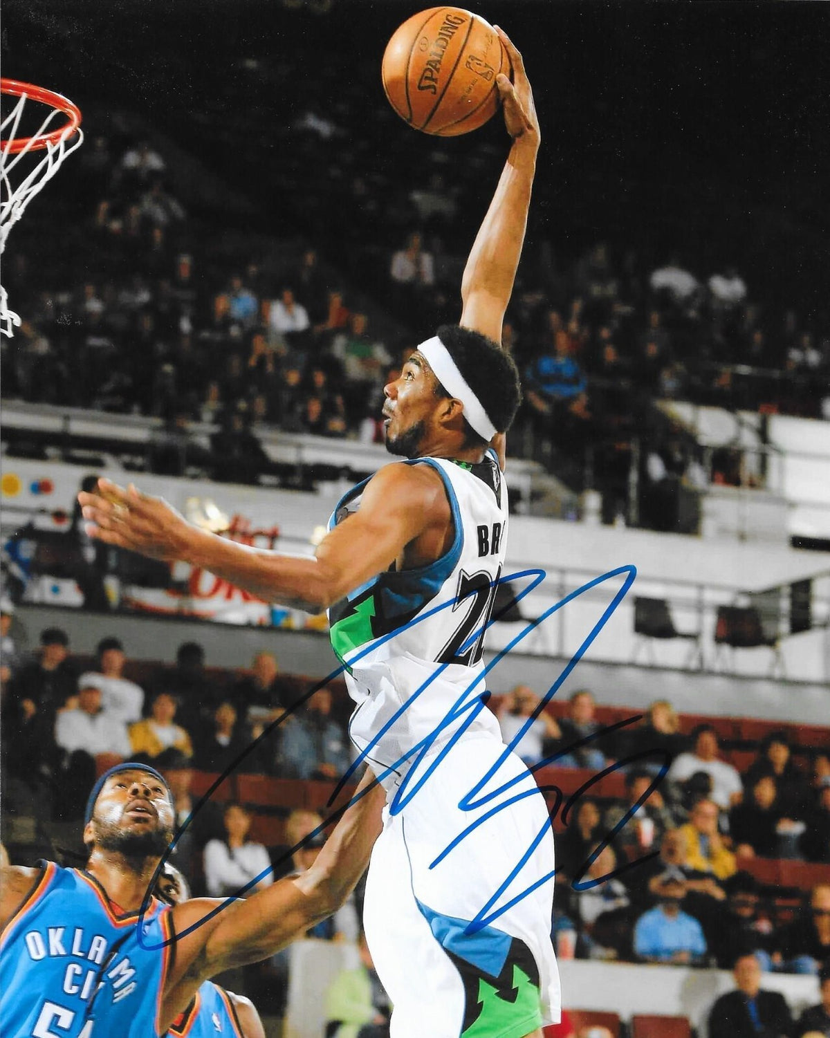 Corey Brewer signed Minnesota Timberwolves 8x10 photo autographed #6