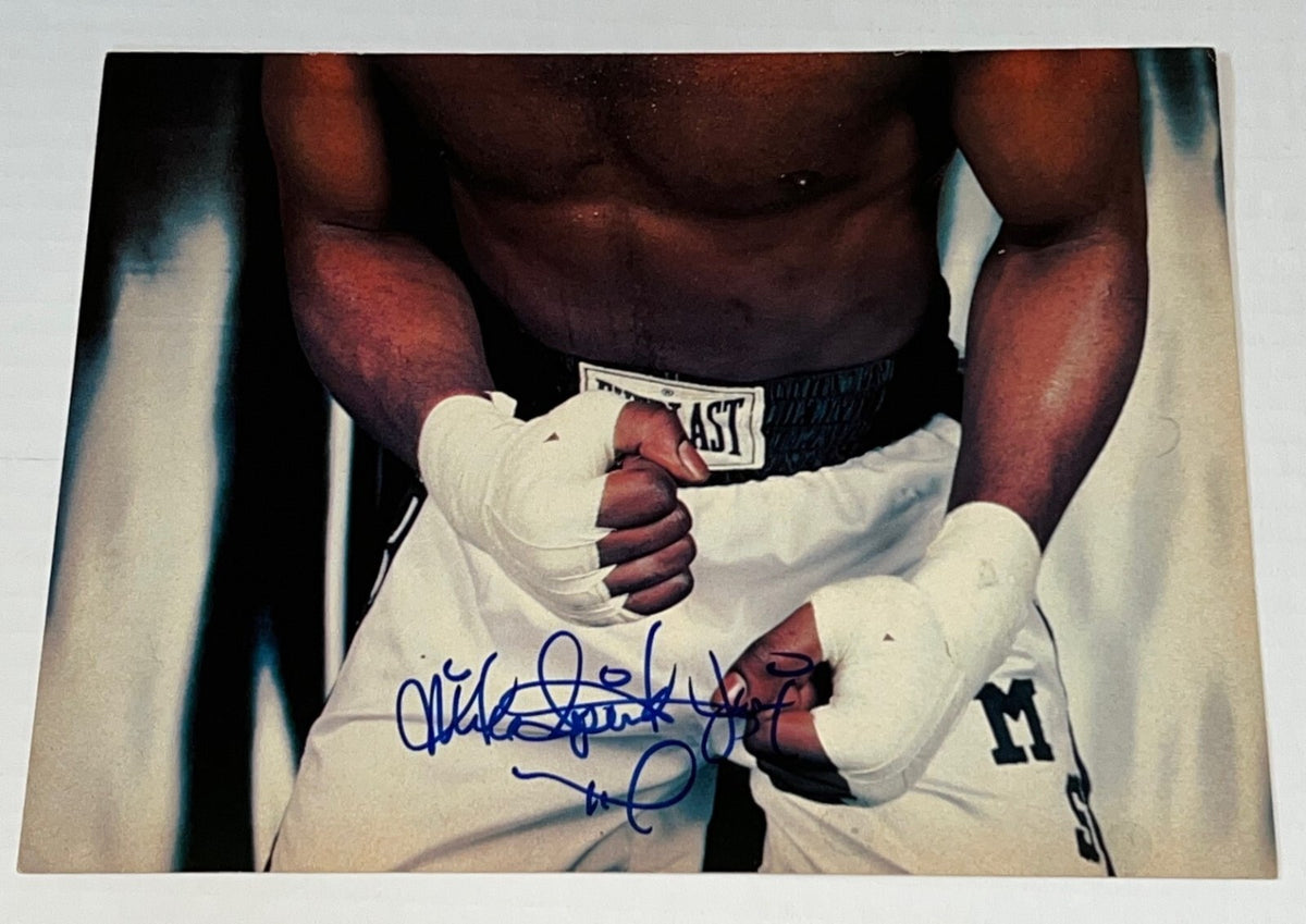 Michael Spinks Jinx signed Magazine Page Boxing Champ autographed