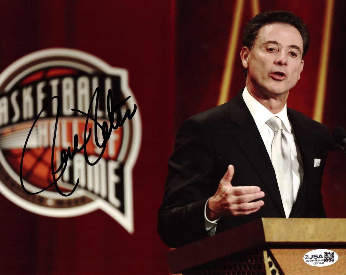 Rick Pitino St. John's signed Hall of Fame 8x10 photo autographed Kentucky JSA
