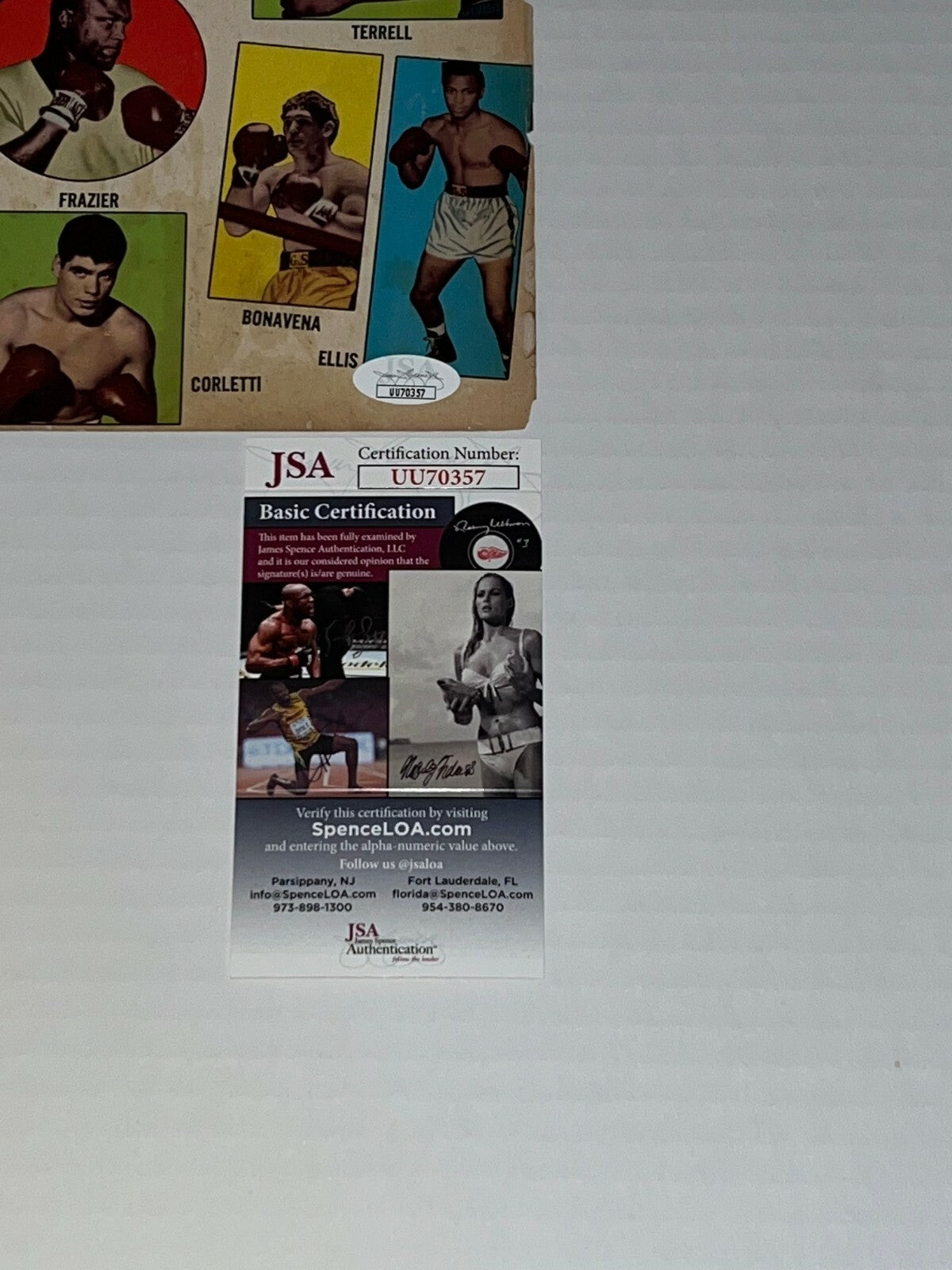 George Chuvalo signed Magazine Page Boxing Champ autographed JSA