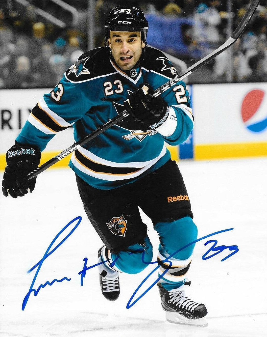 Scott Gomez signed San Jose Sharks 8x10 photo autographed