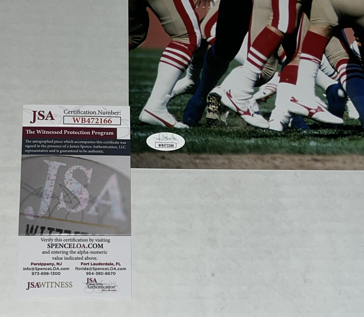 Mike Singletary signed Chicago Bears 11x14 photo W HOF Inscrip. #5 JSA Witnessed