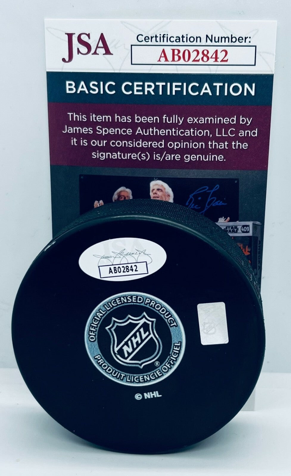 Patrik Laine signed Winnipeg Jets Puck autographed JSA