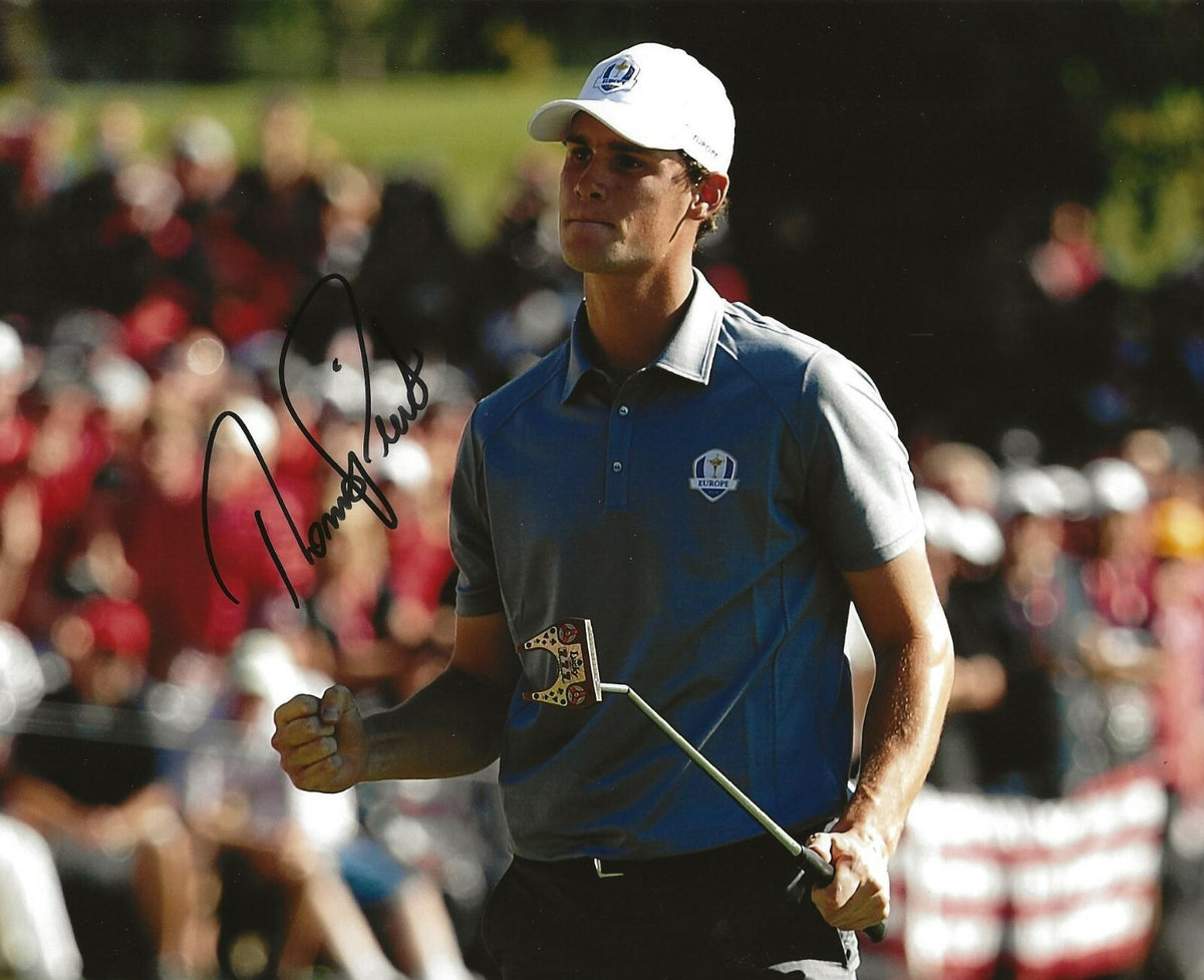 Thomas Pieters signed PGA Golf 8x10 photo autographed Ryder Cup 2