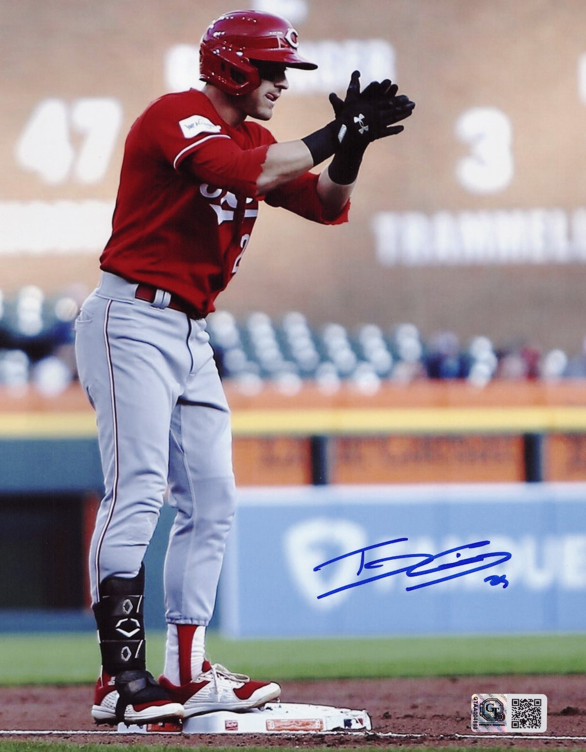 TJ Friedl signed Cincinnati Reds 8x10 photo autographed #3 GT COA