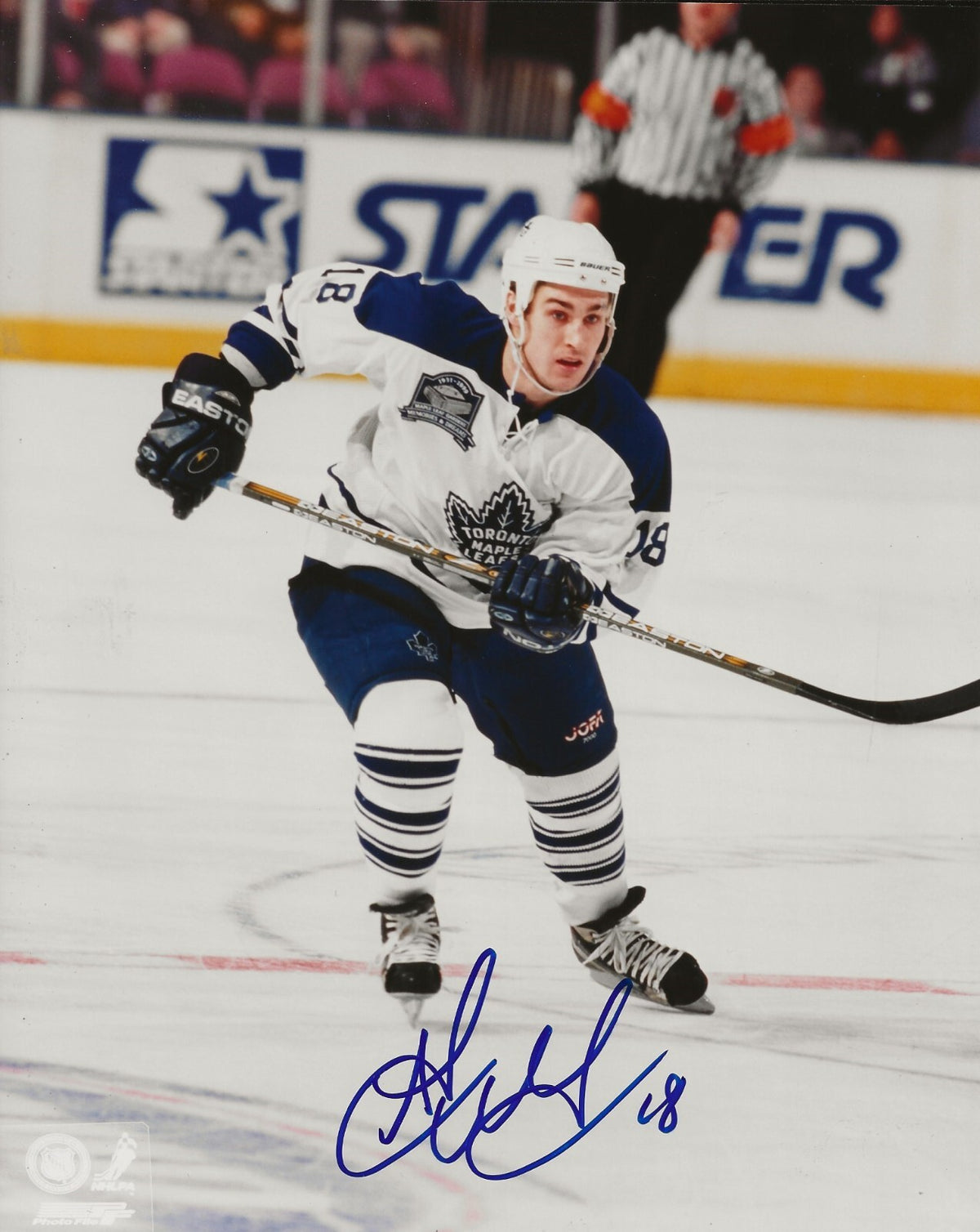Alyn McCauley signed Toronto Maple Leafs 8x10 photo autographed