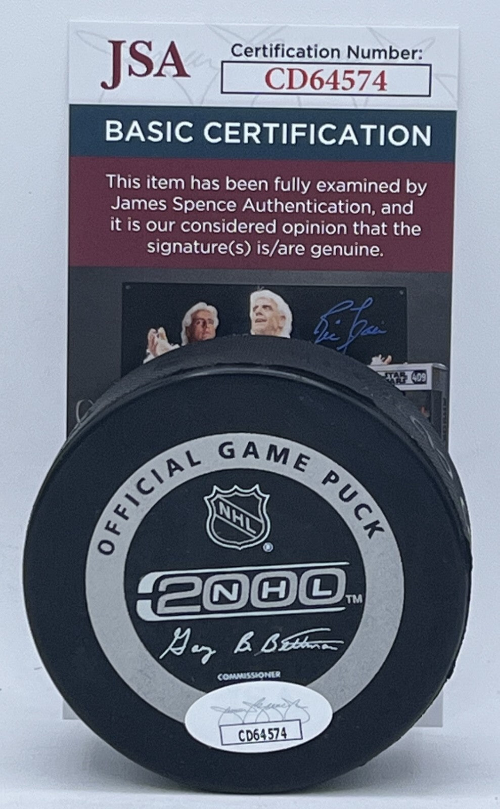 Denis Savard signed Chicago Blackhawks Game puck autographed JSA