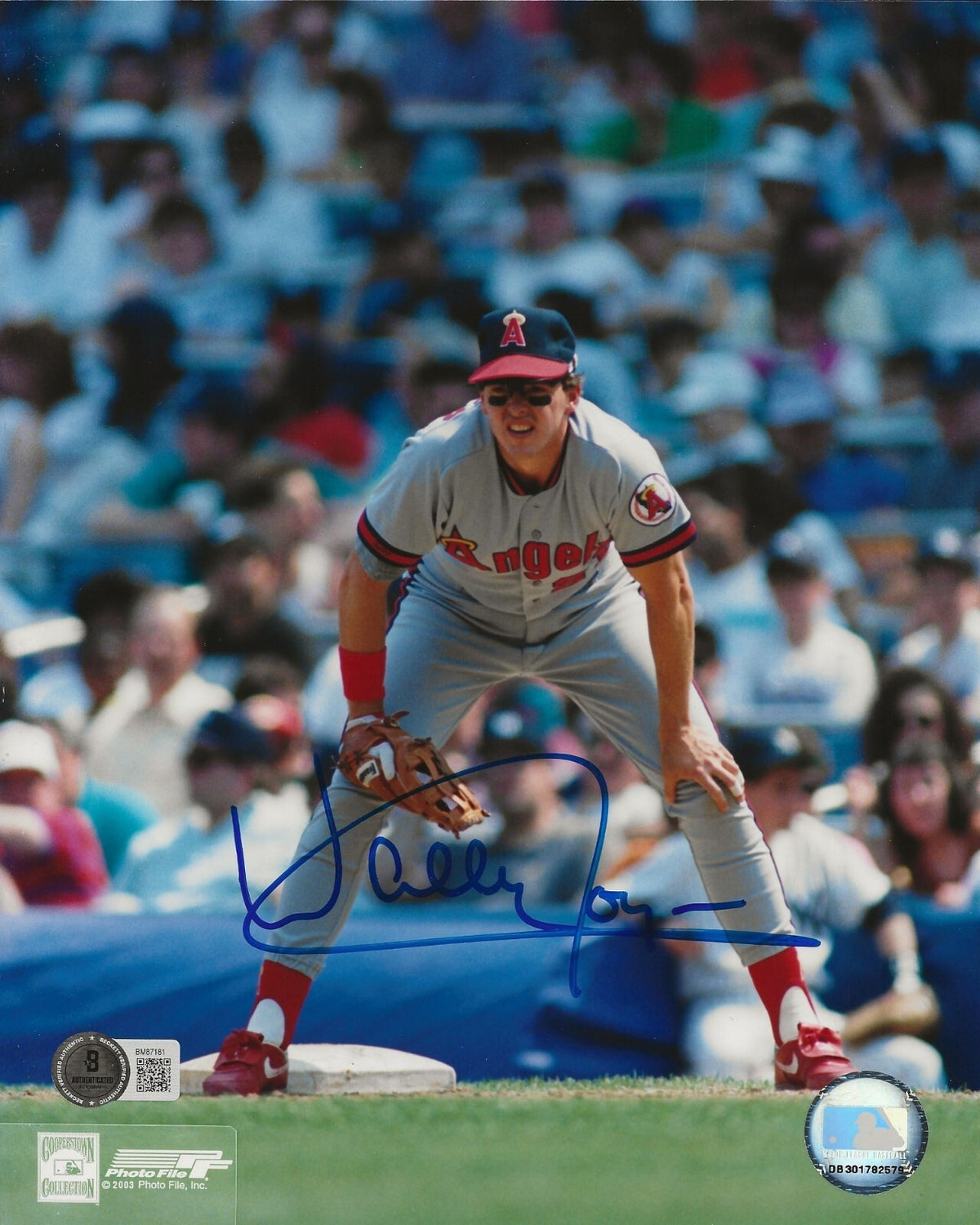 Wally Joyner signed California Angels 8x10 photo autographed Beckett COA