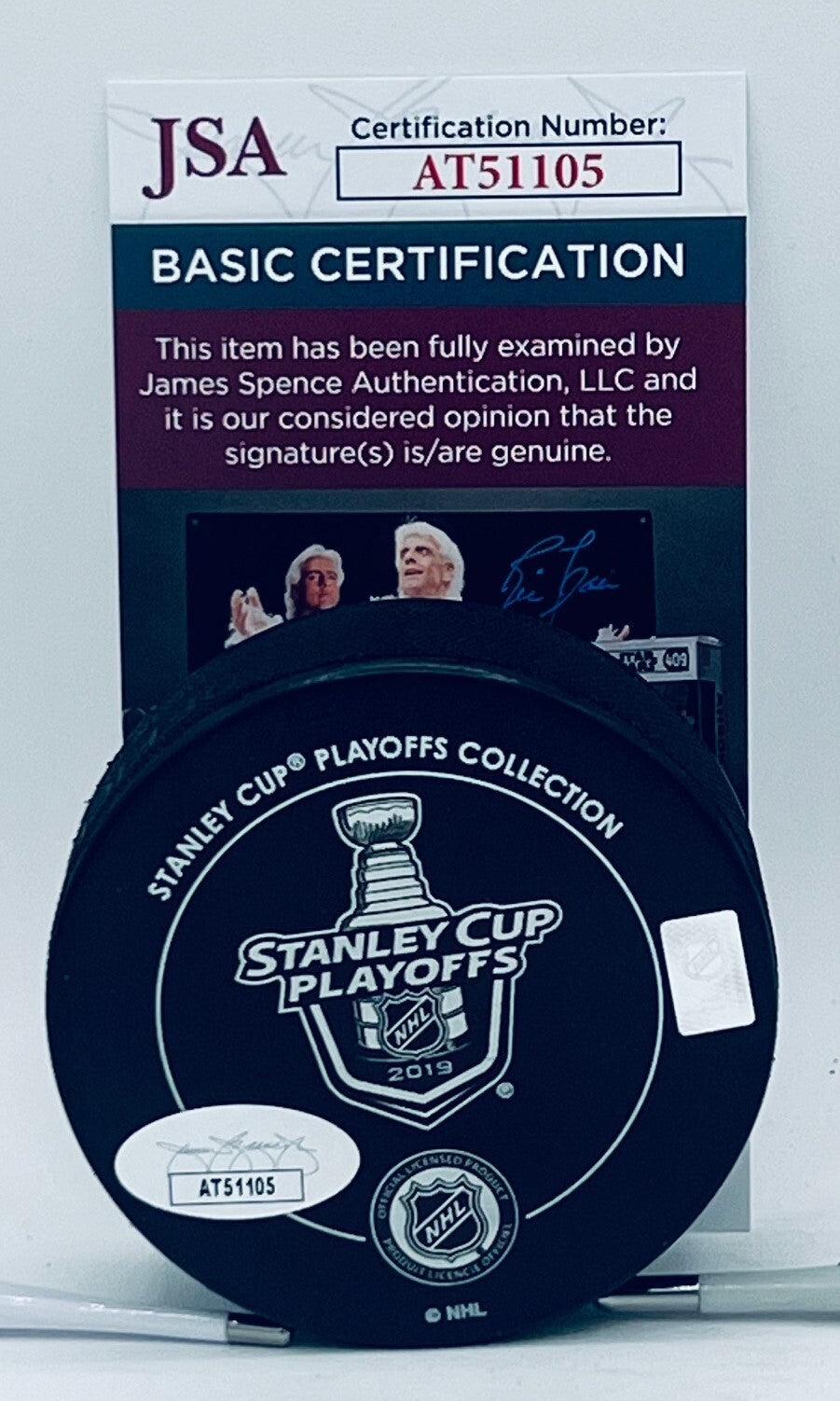 Brayden Schenn signed St. Louis Blues 2019 Stanley Cup Champs Puck JSA