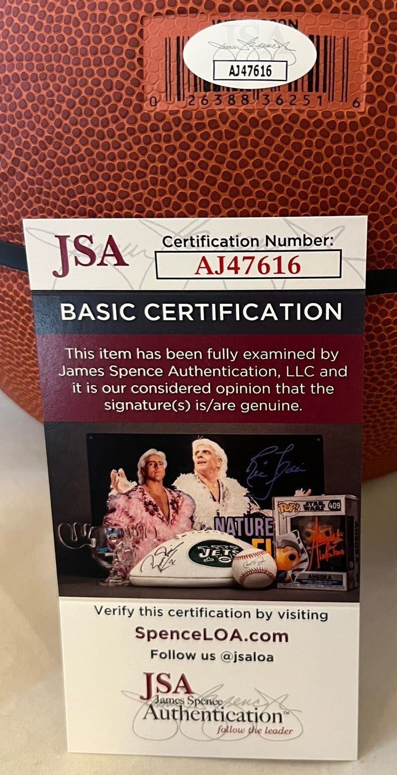 Bill Raftery Seton Hall Pirates signed NCAA Basketball Ball autographed JSA