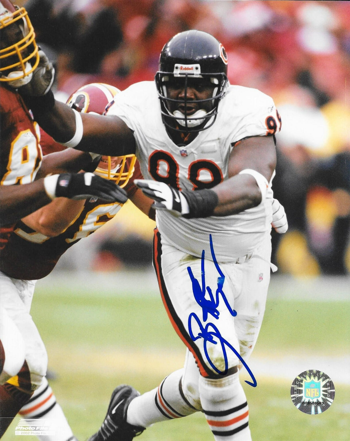 Bryan Robinson signed Chicago Bears 8x10 photo autographed