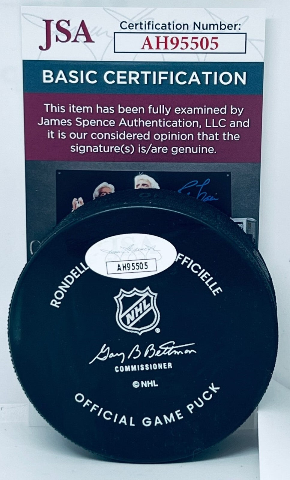 Corey Perry signed Tampa Bay Lightning 30th Anniversary Official Game Puck JSA