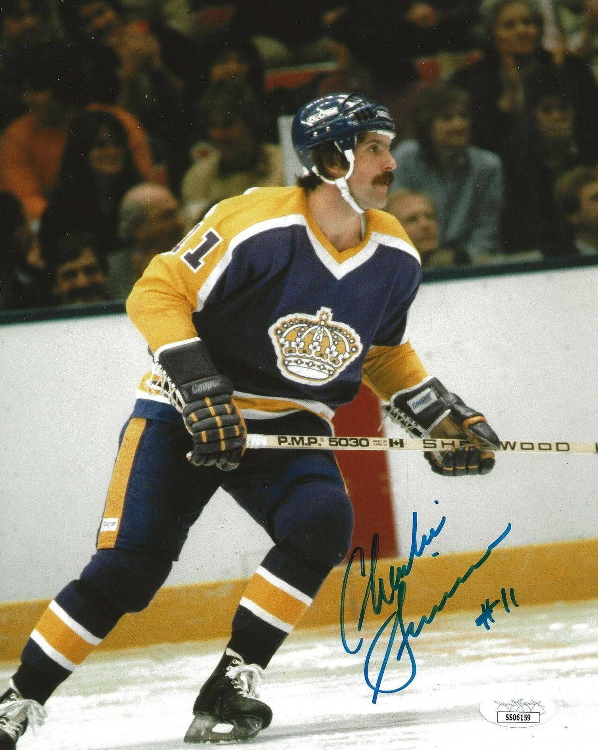 Charlie Simmer signed LA Los Angeles Kings 8x10 photo autographed 2 JSA