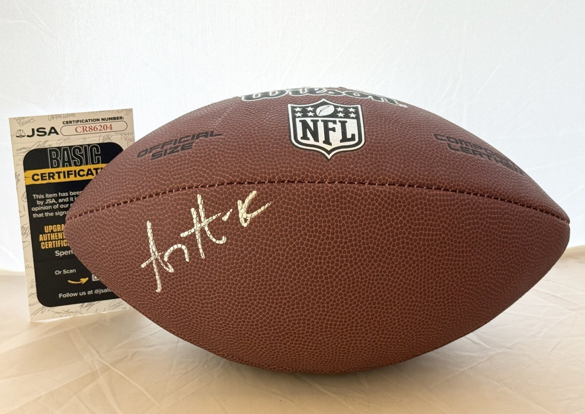 A. J. Hawk Green Bay Packers signed NFL Football autographed JSA
