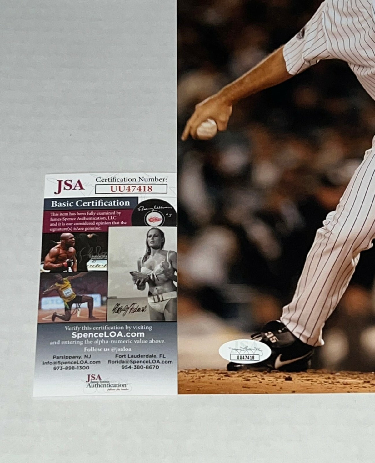 Mike Mussina signed New York Yankees 11x14 photo W/ HOF Inscription 2 JSA
