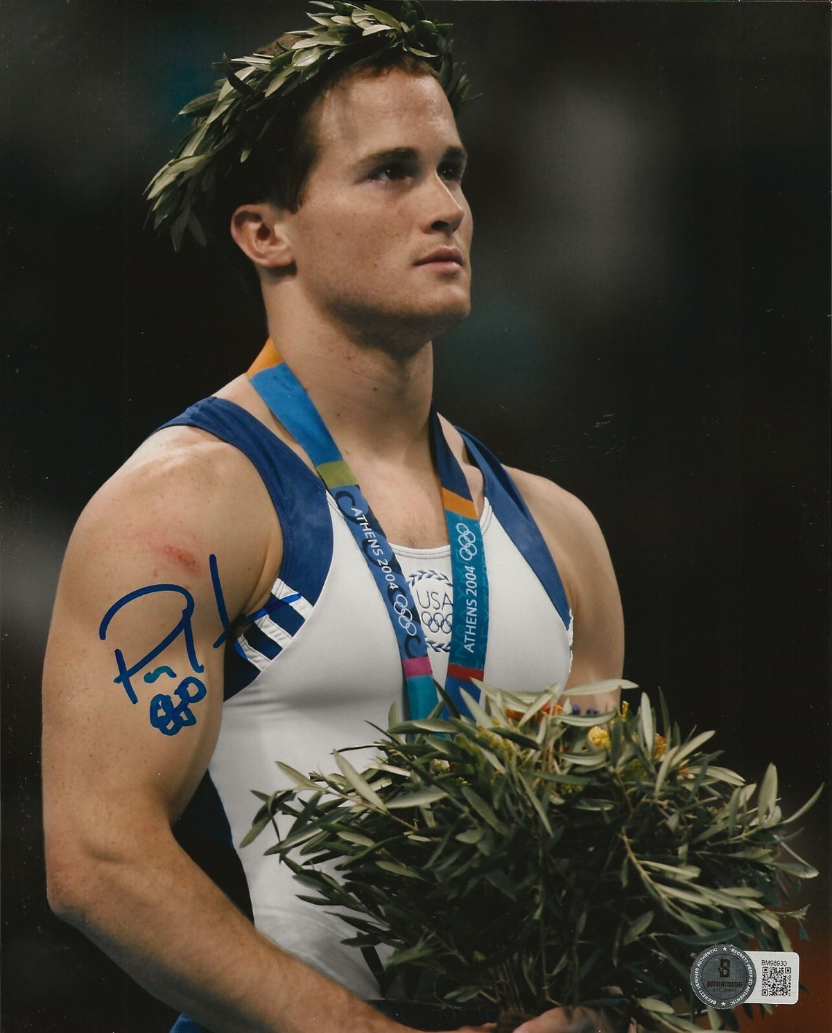 Paul Hamm Olympics Gold Gymnastics signed USA 8x10 photo autographed Beckett COA
