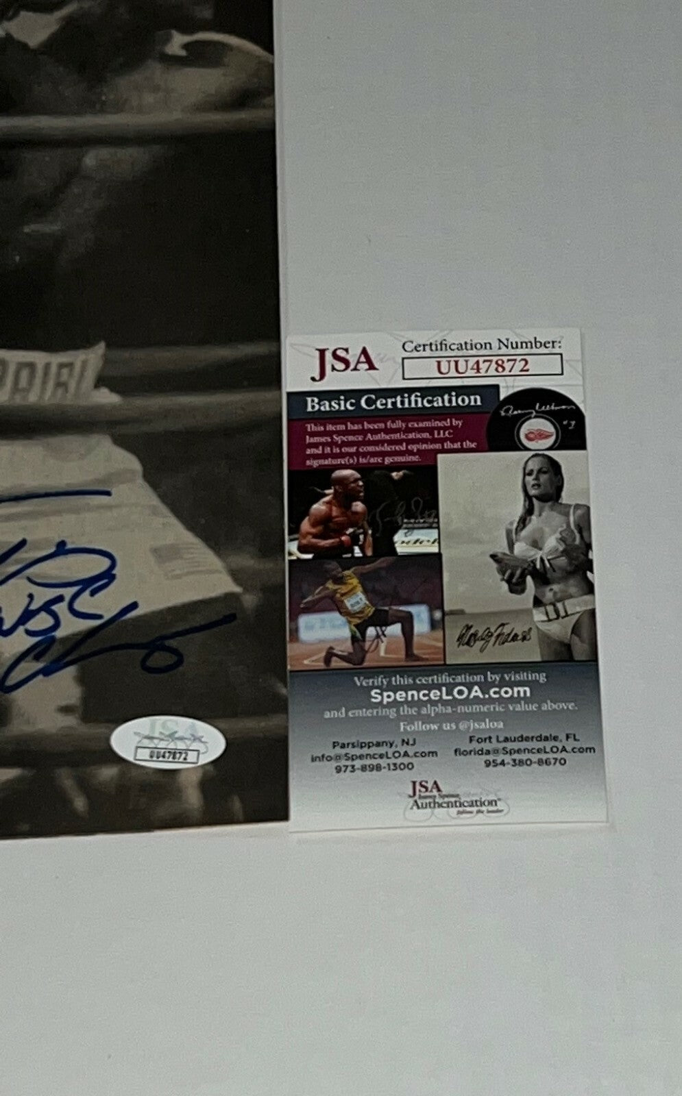 Terrible Terry Norris signed Magazine Page Boxing Champ autographed 2 JSA