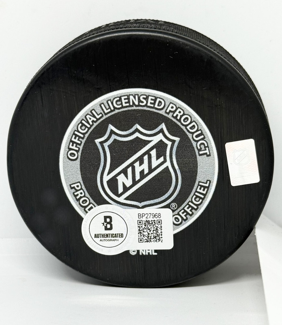 Alex Tanguay signed Colorado Avalanche 2001 Stanley Cup Champs Puck Beckett COA