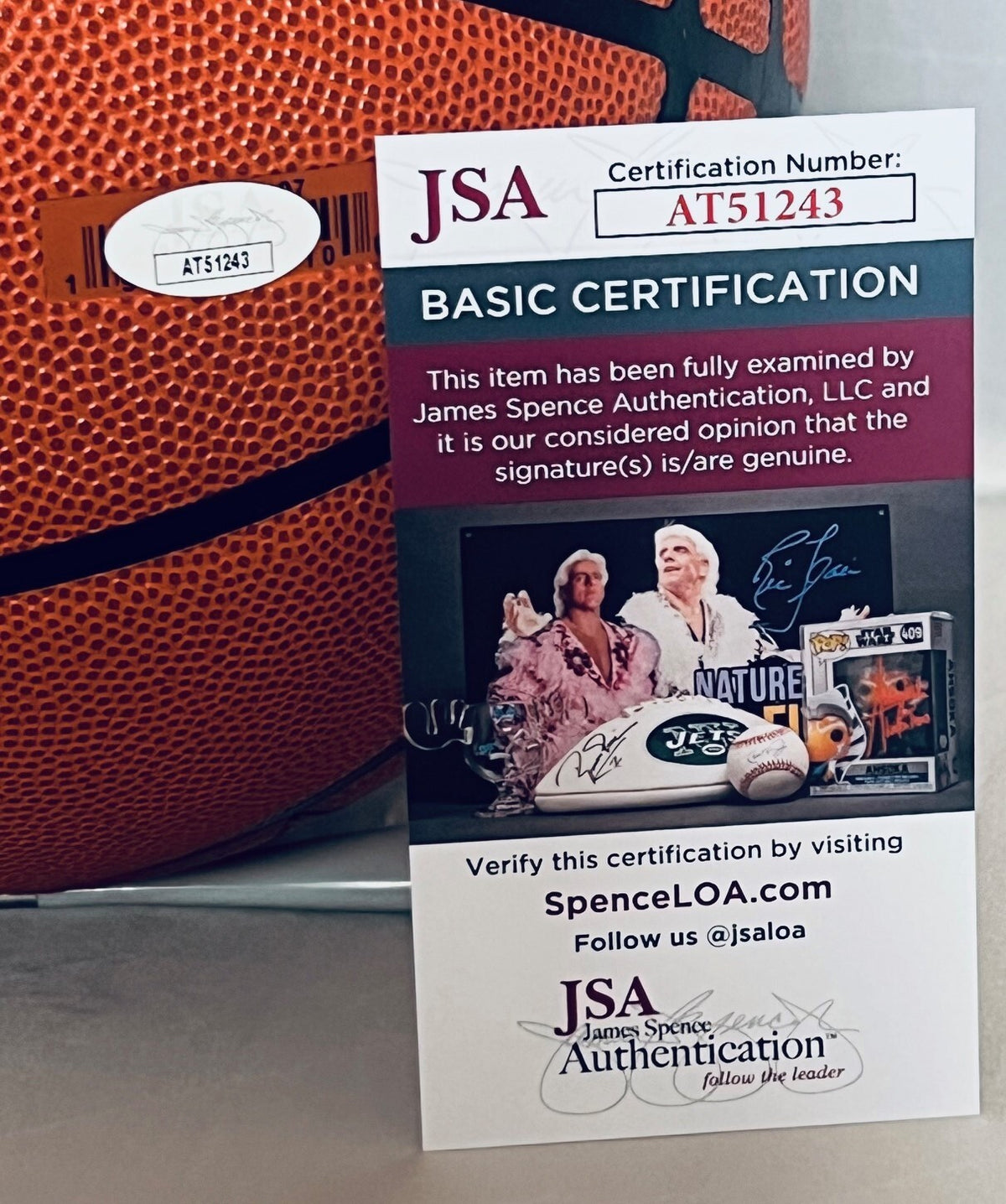 John Salley Pistons Bulls Lakers signed NBA Basketball autographed Proof 2 JSA