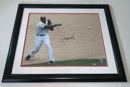 Adrian Beltre signed Framed & Matted Texas Rangers 16x20 photo MLB Hologram