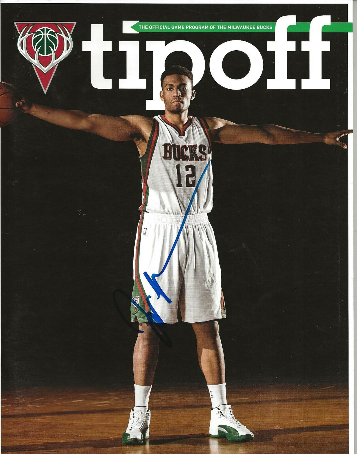 Jabari Parker signed Official Milwaukee Bucks Game Program autographed 